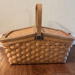 Longaberger picnic basket with original tags
